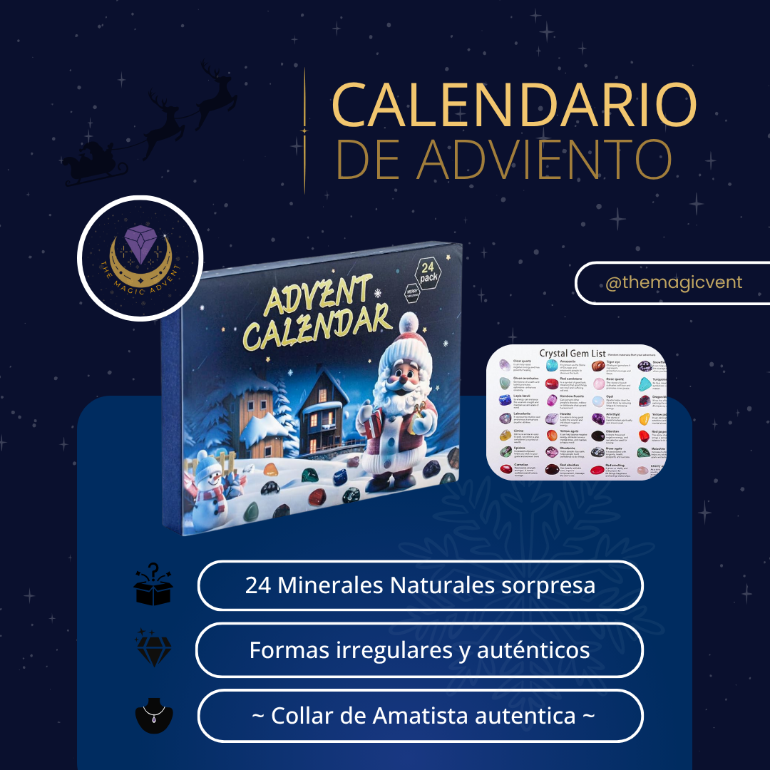 Calendario Adviento Minerales 24 Piezas Naturales