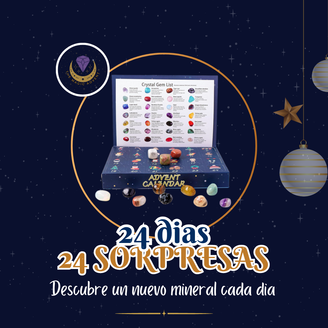 Calendario Adviento Minerales 24 Piezas Naturales