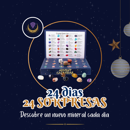 Calendario Adviento Minerales 24 Piezas Naturales